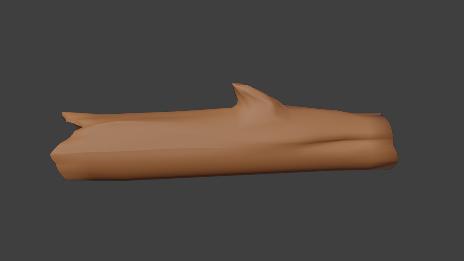 I have 3D modeled this wooden log in Blender.