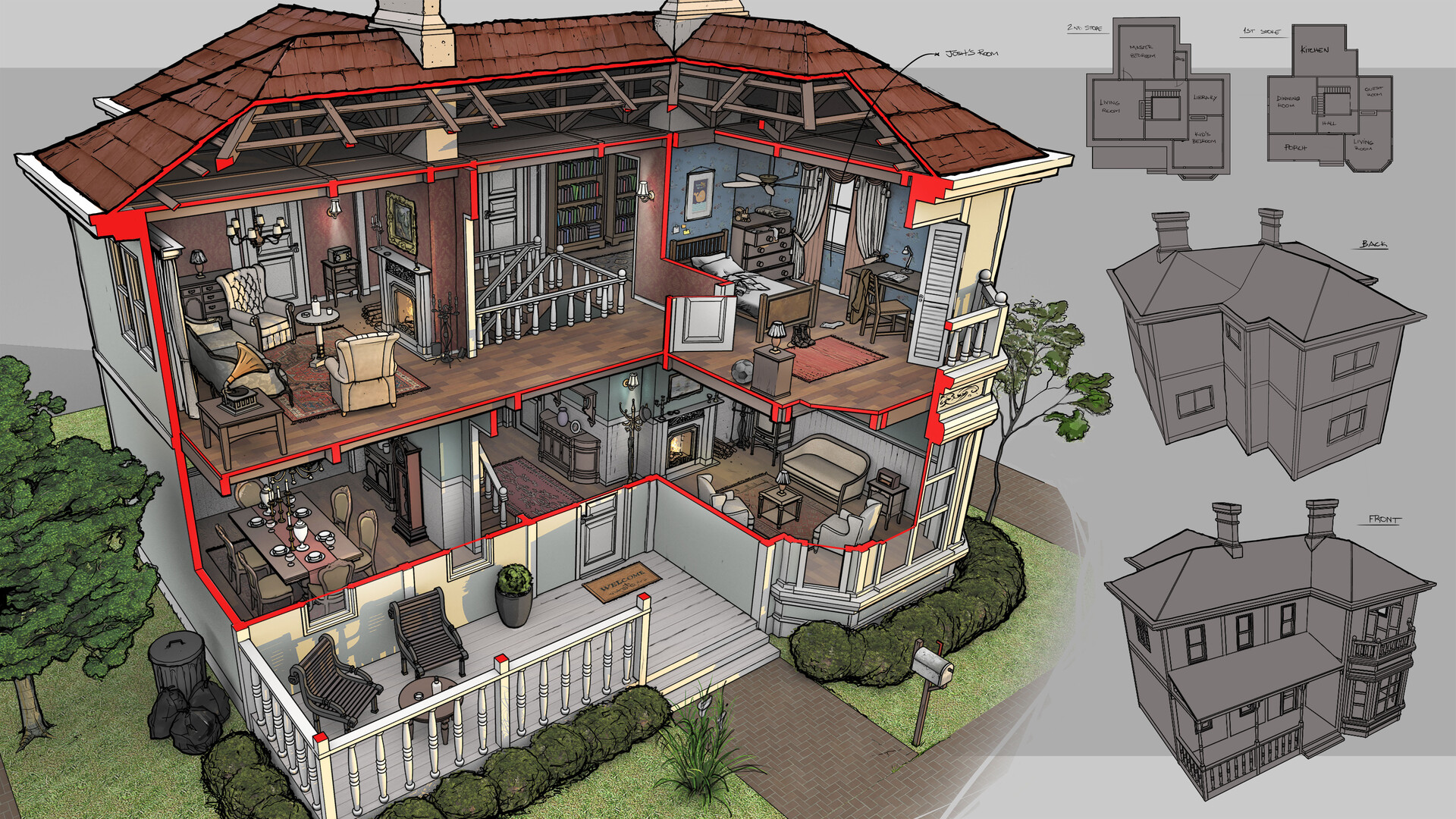 ArtStation Victorian House Concept