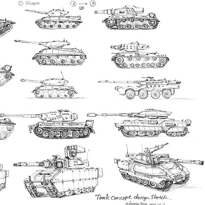 Xu zhang tank concept sketch zhang xu 21 11 7