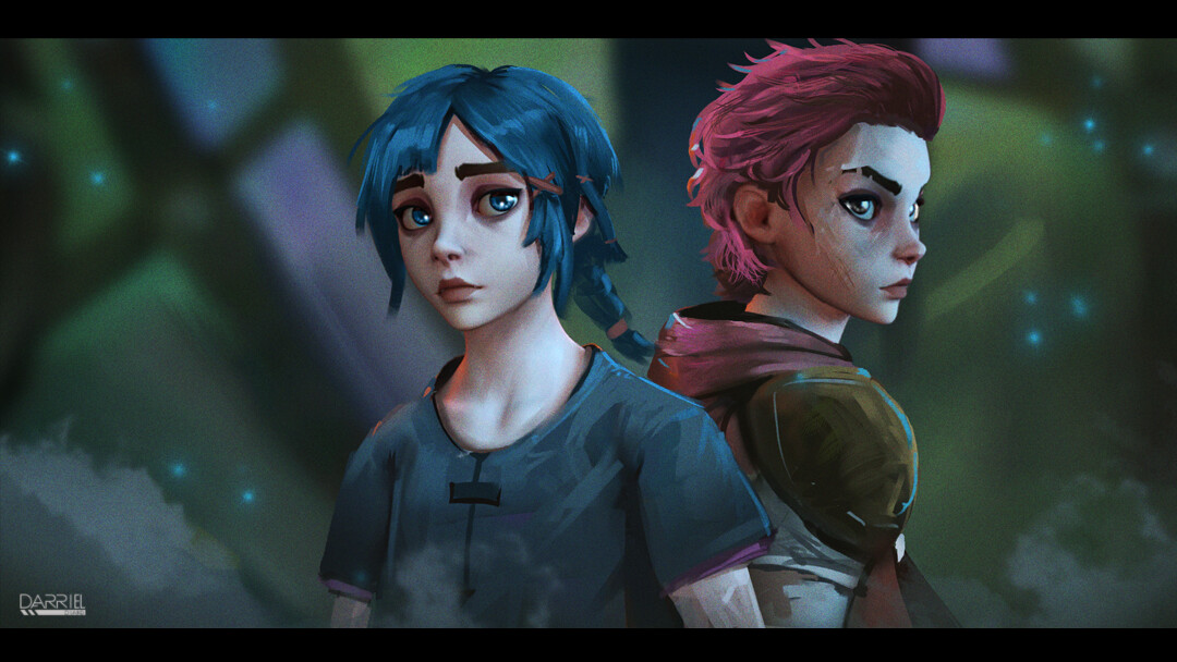 ArtStation Vi & Powder Arcane Fanart