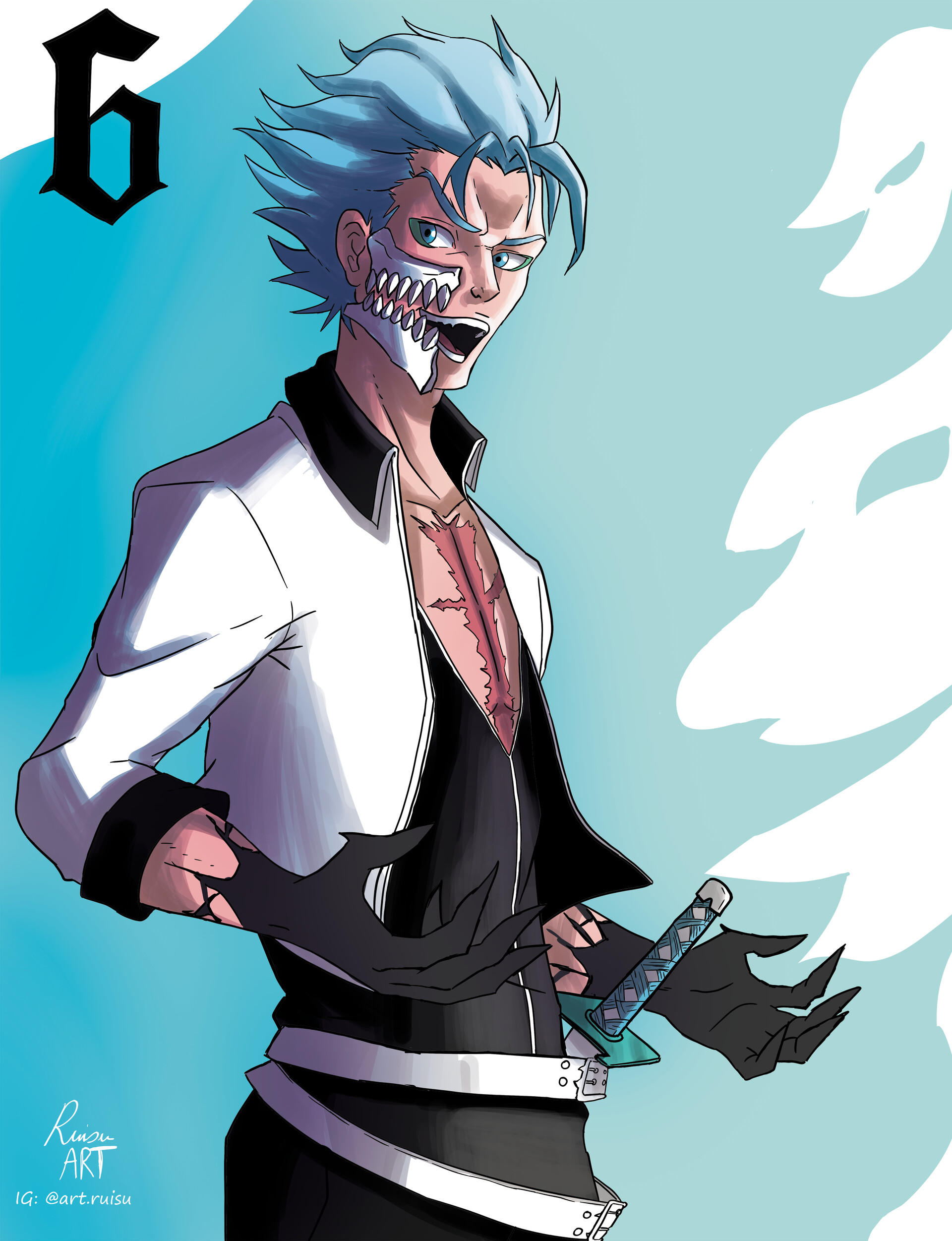 ArtStation - Grimmjow Jaegerjaquez - Bleach