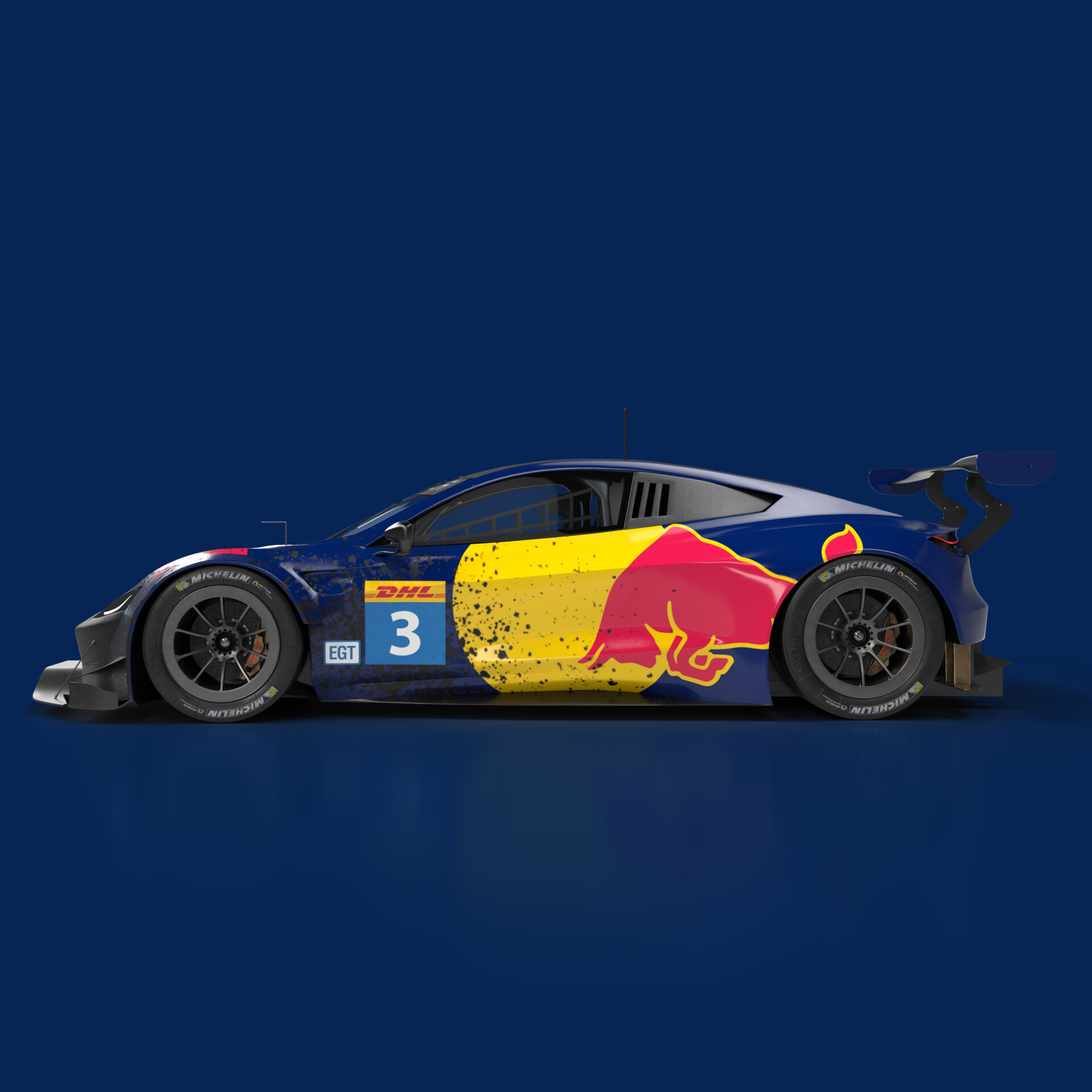 ArtStation Tesla Roadster Race Car