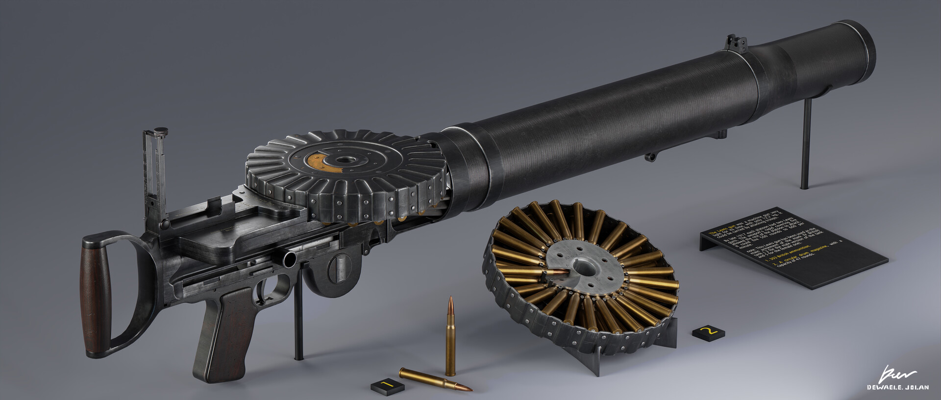 ArtStation Lewis Gun Replica, 55% OFF