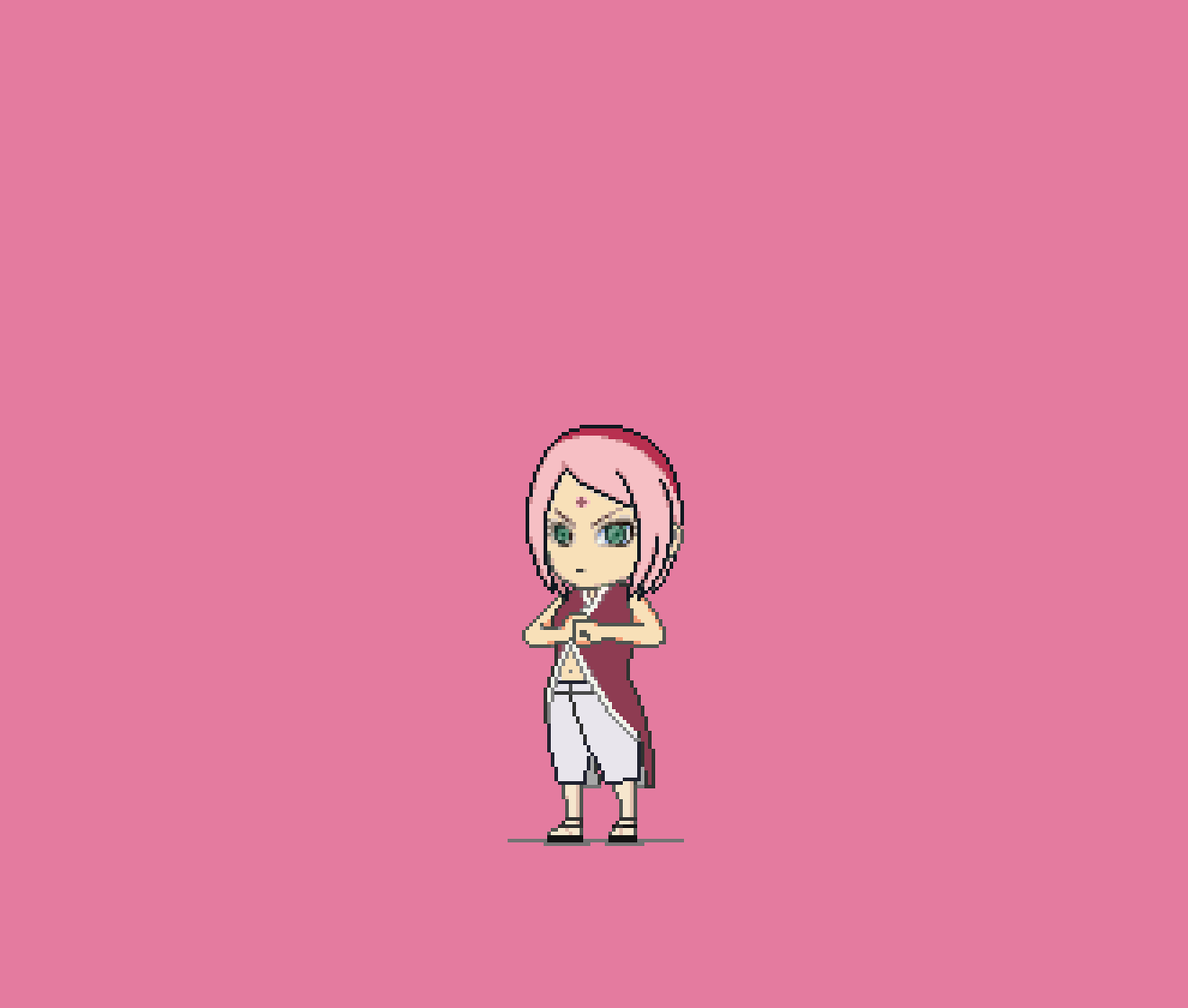 Flor Sakura Pixel Art