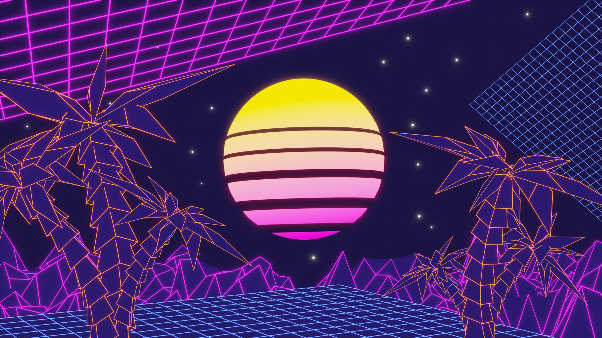 ArtStation - Vaporwave Background