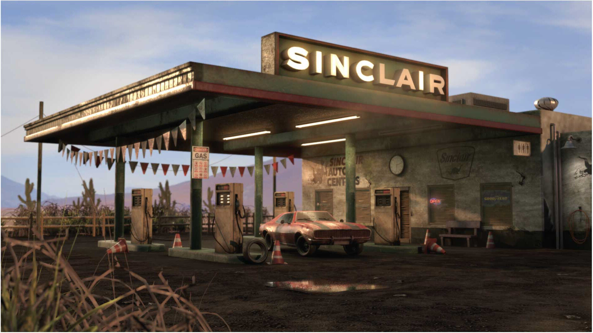 ArtStation Desert Gas Station