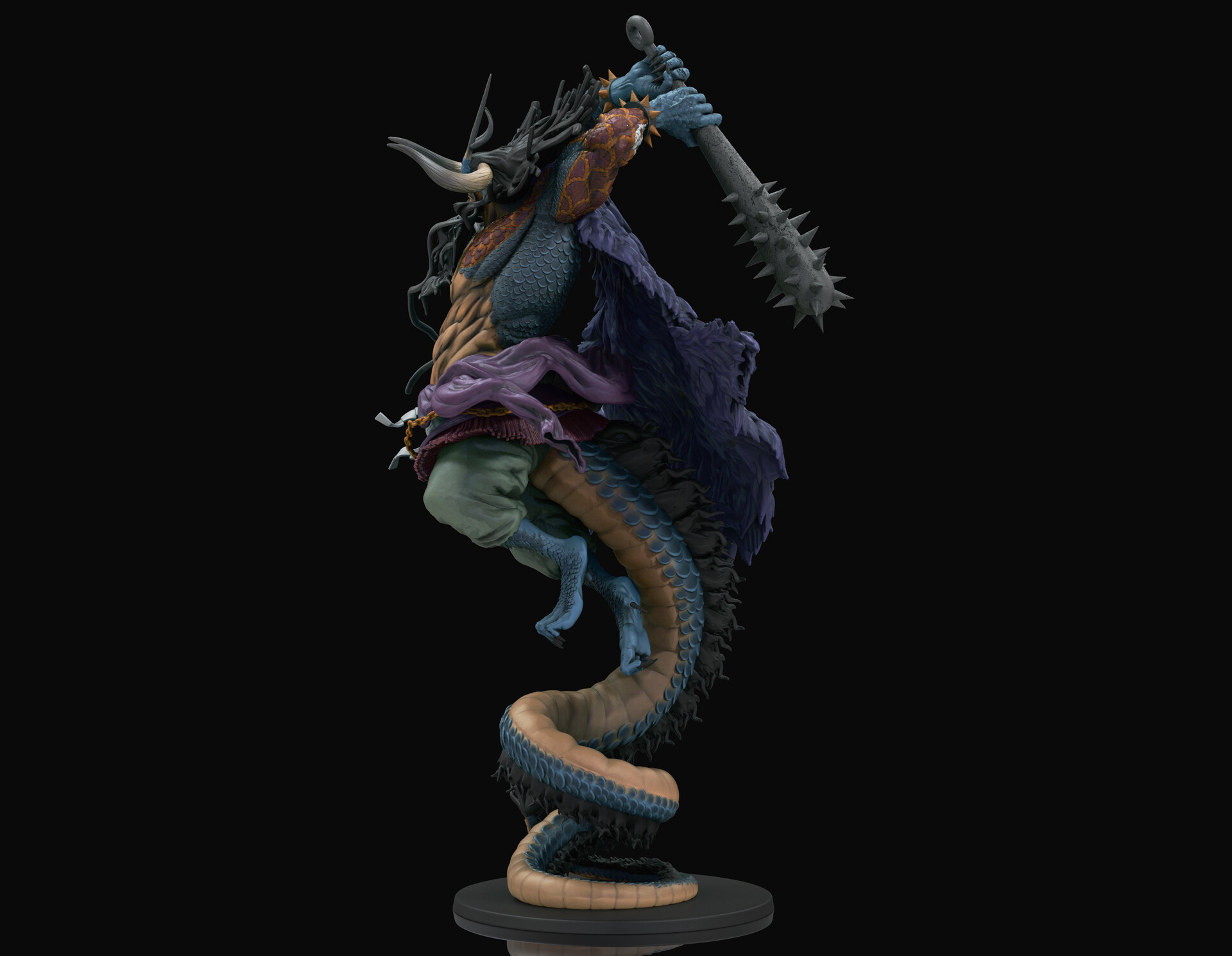 Artstation Kaido Of The Beast Hybrid Form