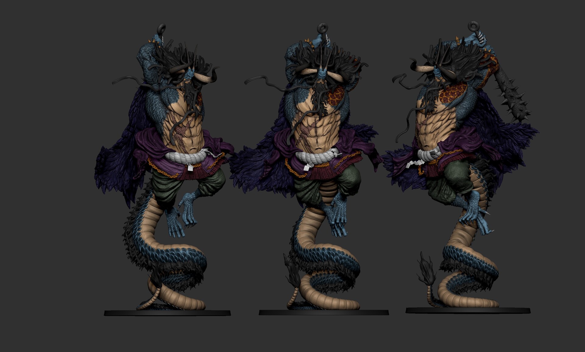 Artstation Kaido Of The Beast Hybrid Form