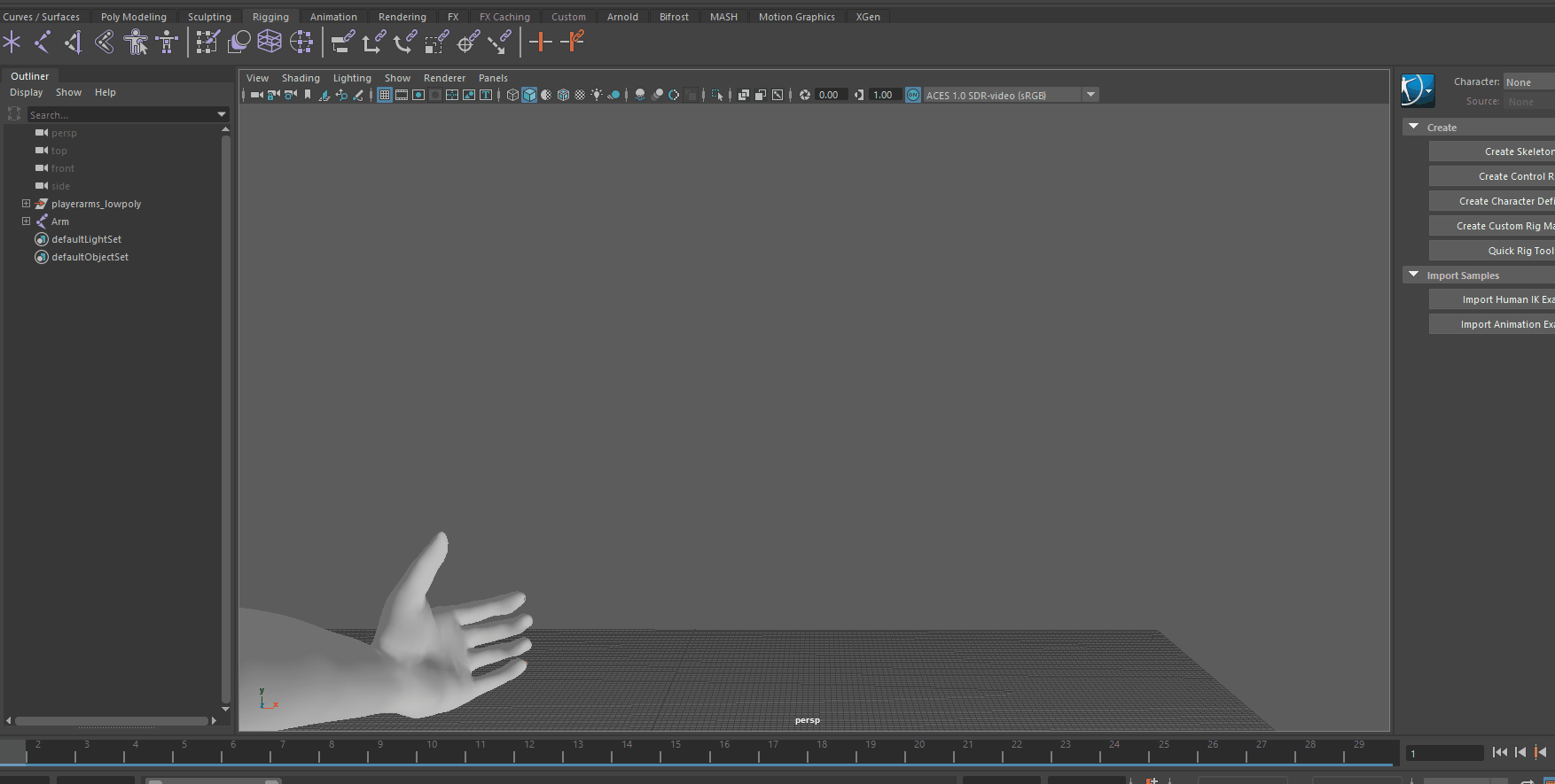 Artstation Polished Arm Animations For 3rd Year Project