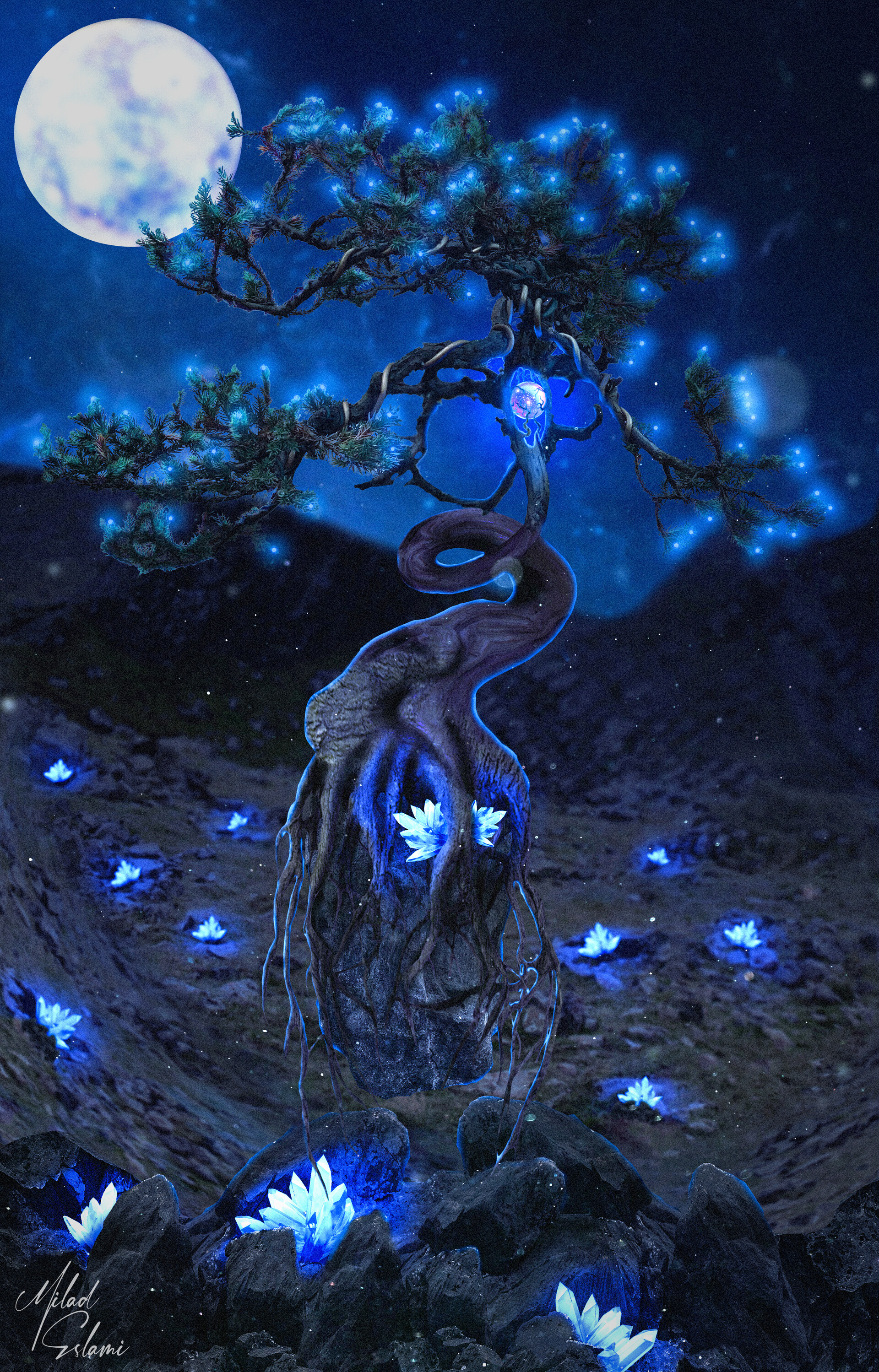 Mitgebsel NEU Eiskristalle Schnee Adventskalender Zauberbaum Magic Tree 