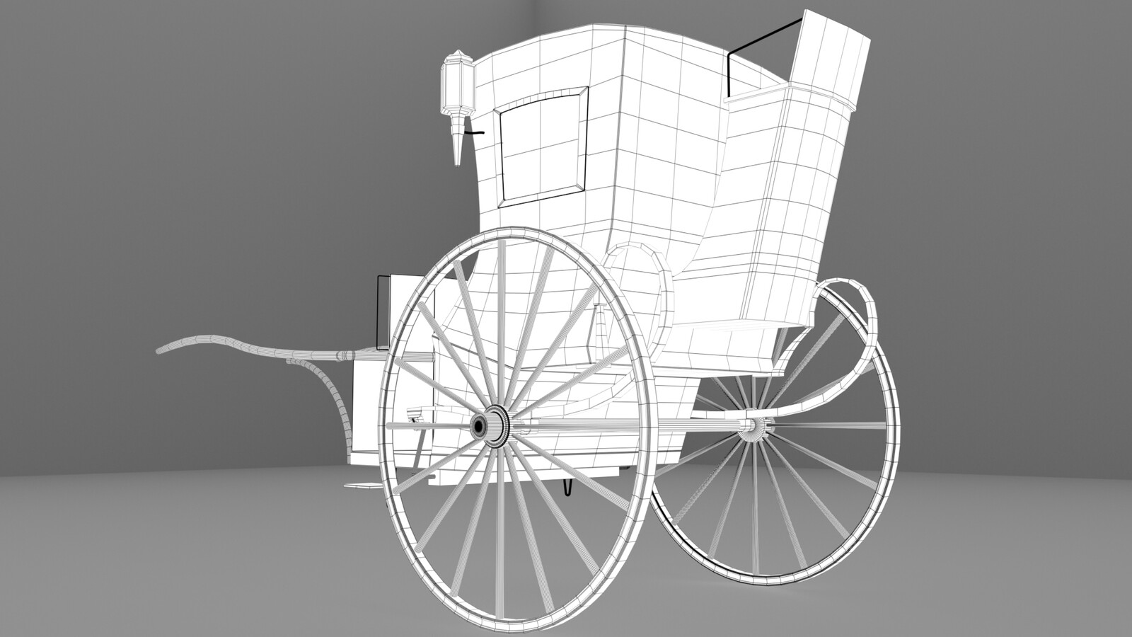 Wireframe render of the car #2