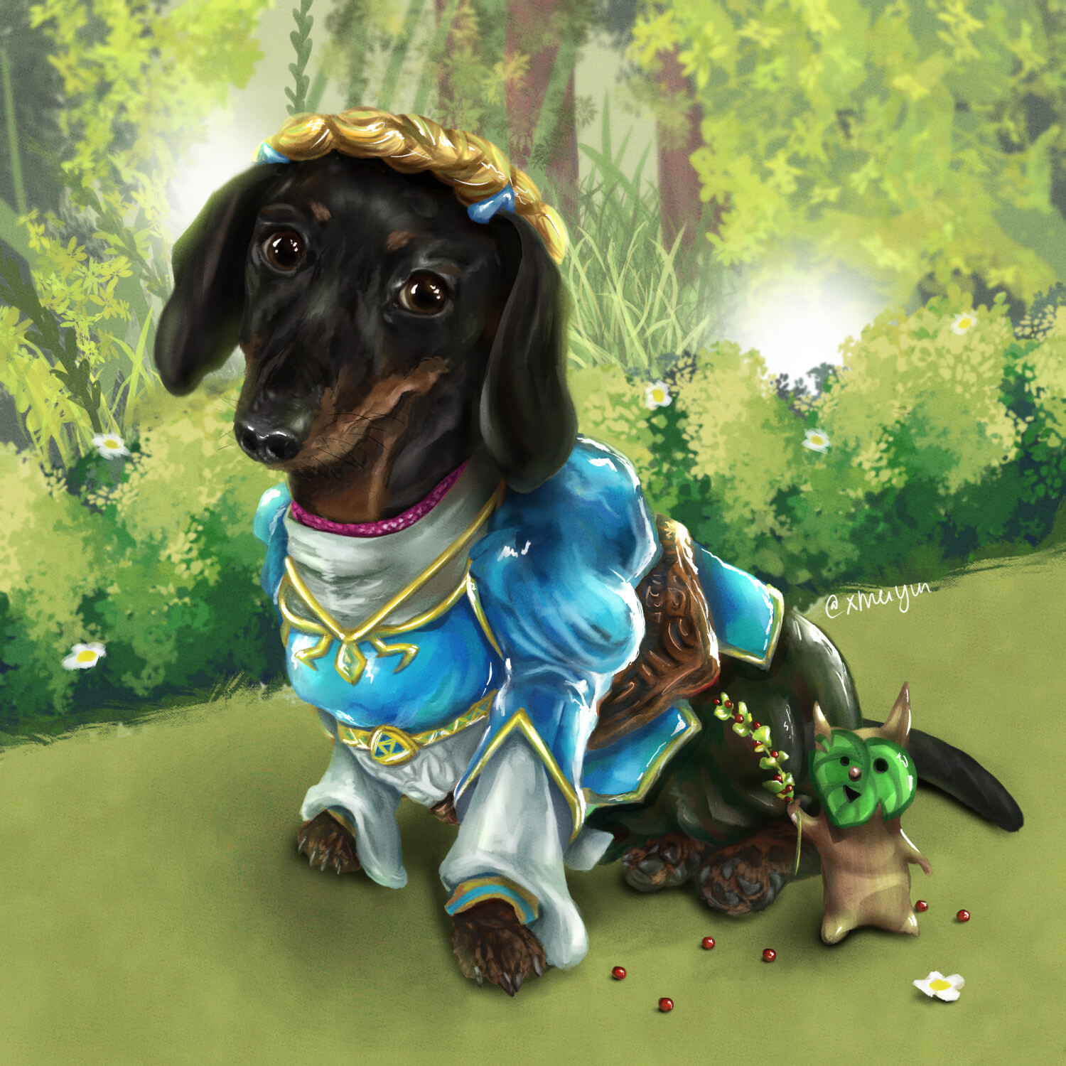ArtStation - [21.11] Zelda: the Derpy Dachshund
