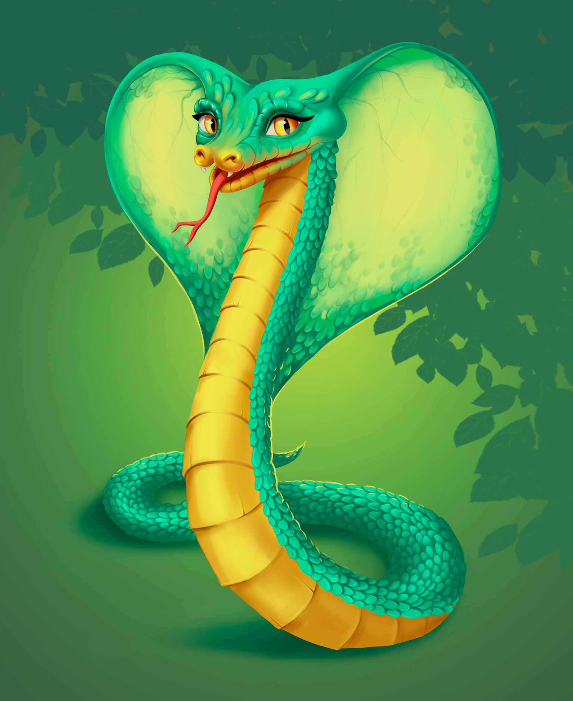ArtStation - Cute snake