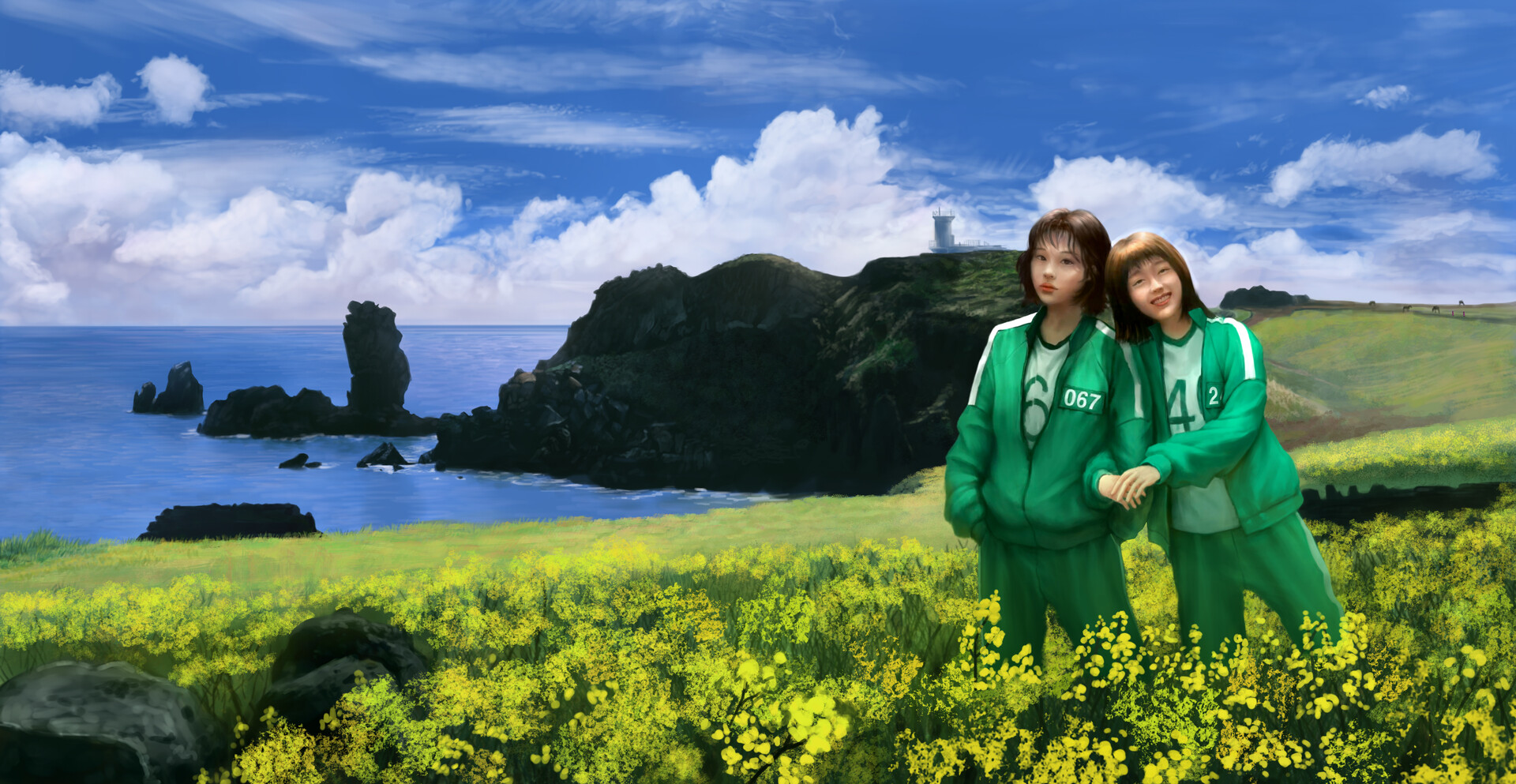 ArtStation Squid Game JEJU Island
