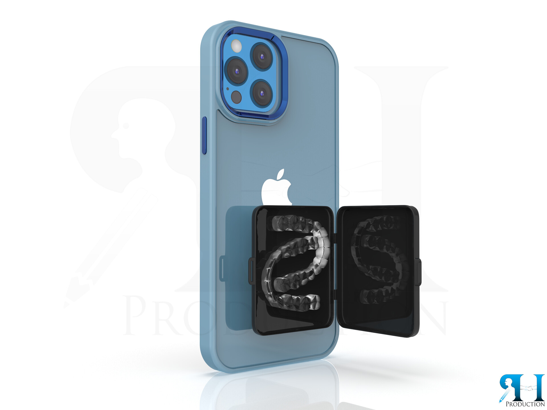 ArtStation Teeth Aligner Case With Phone Attachable Case