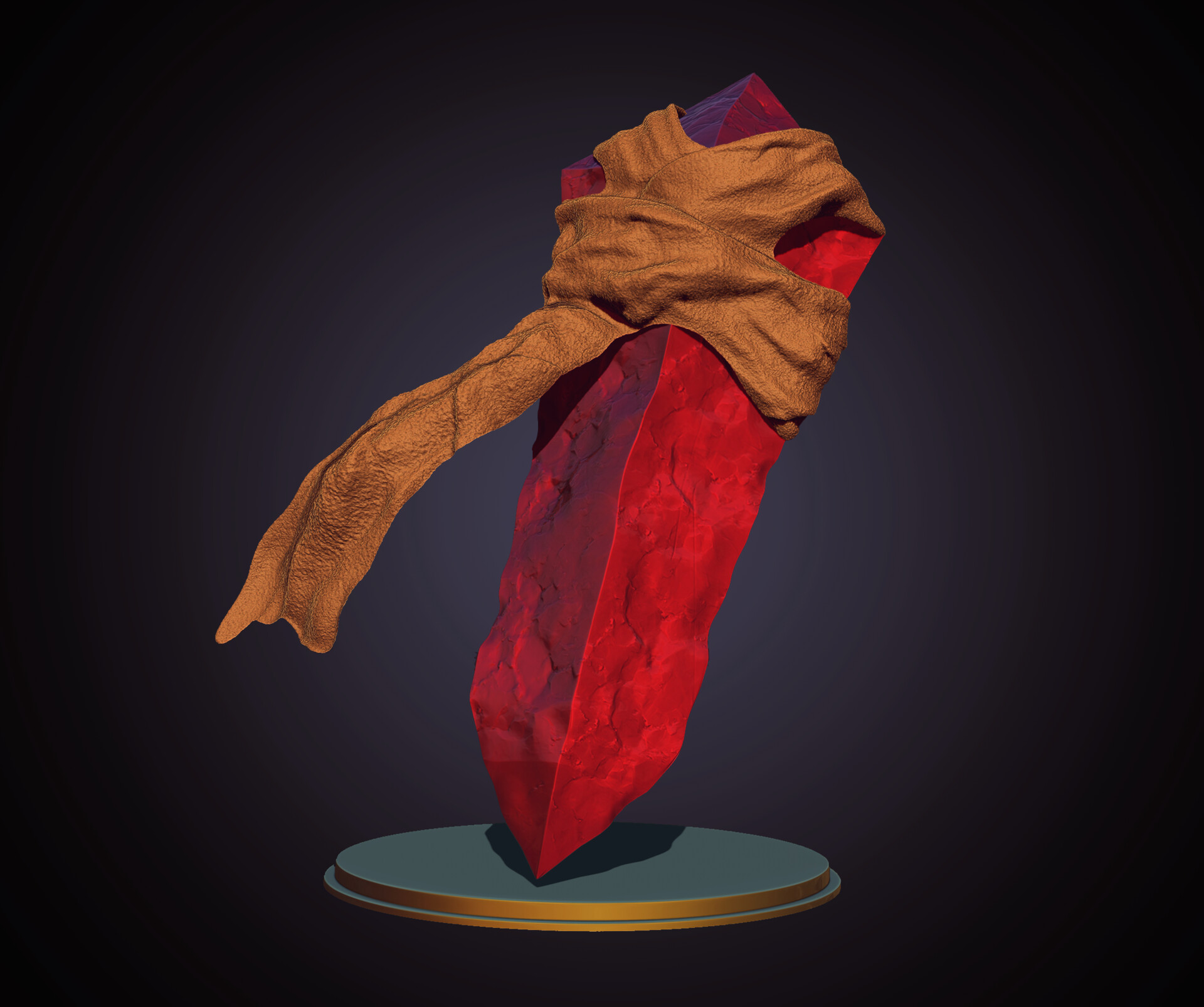 ArtStation Red Sign Soapstone (Dark Souls)