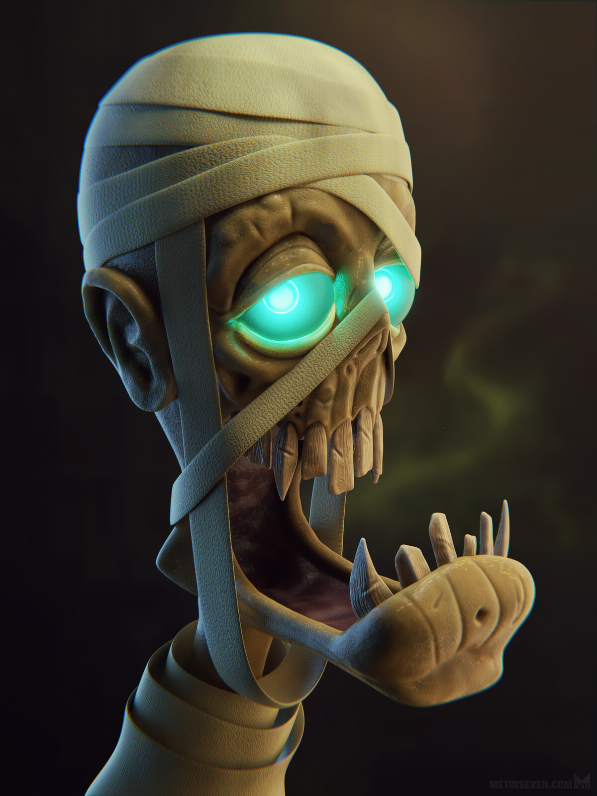 🧟‍♂️ Ancient zombie head | Concept: Eric Yan