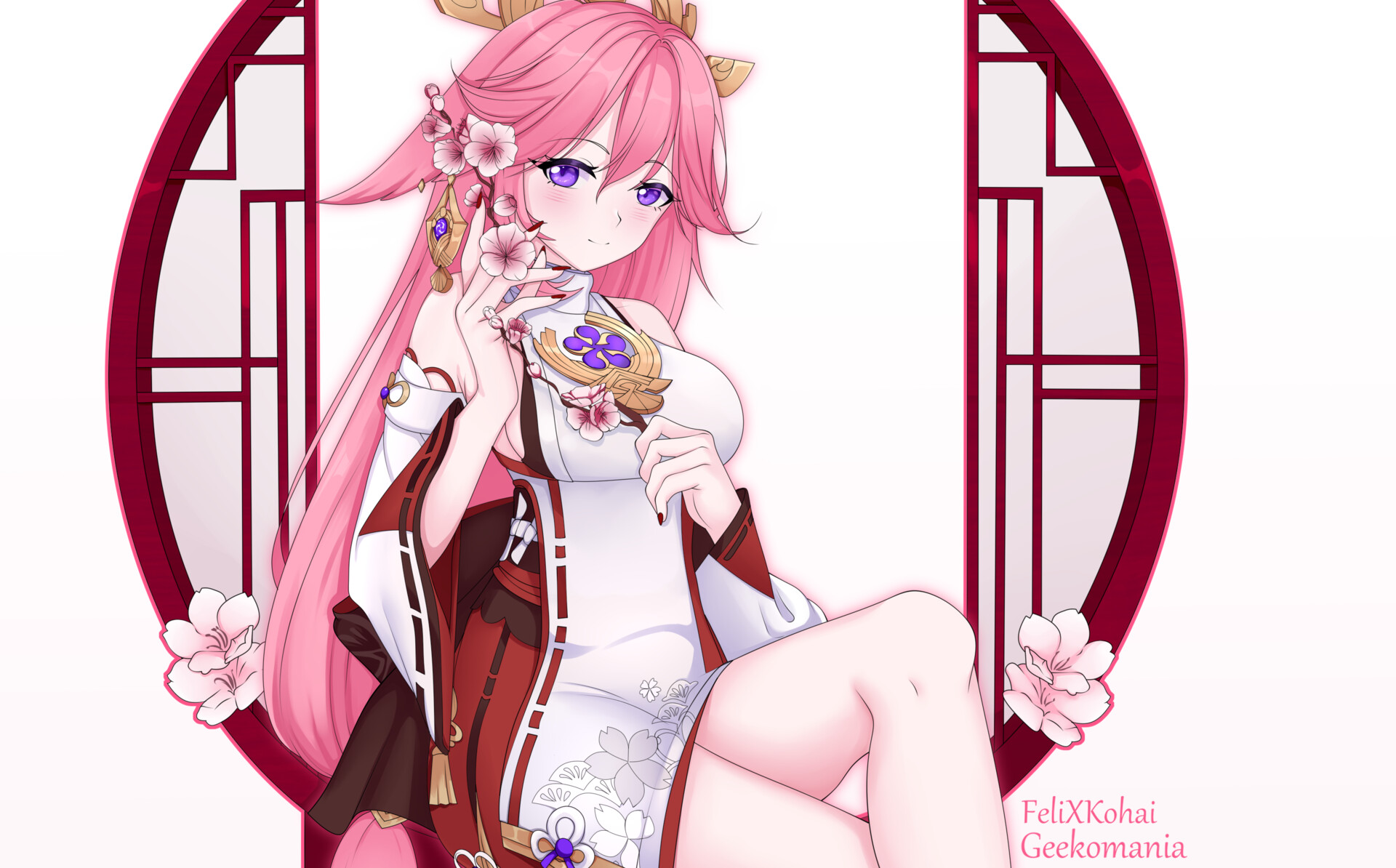 Яэ мику 18 арты. Яэ Мико. Яэ Мико арт. Яэ Мико арт 18. Яэ Мико официальный арт