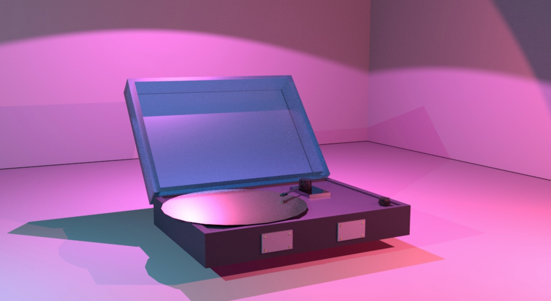 ArtStation 3D record player model