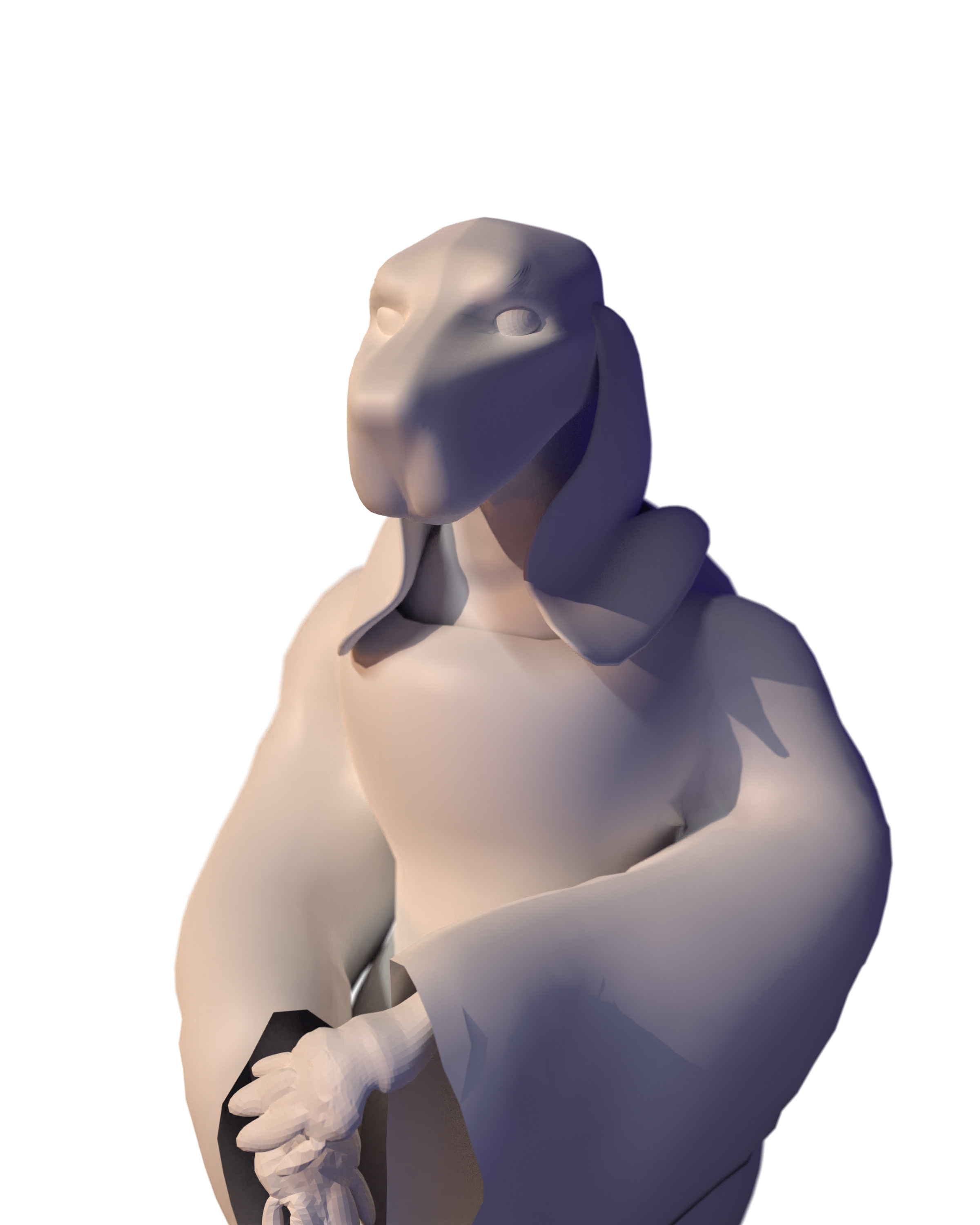Early block out. using the default cube (&lt;3) and extruding, moving, extruding etc.