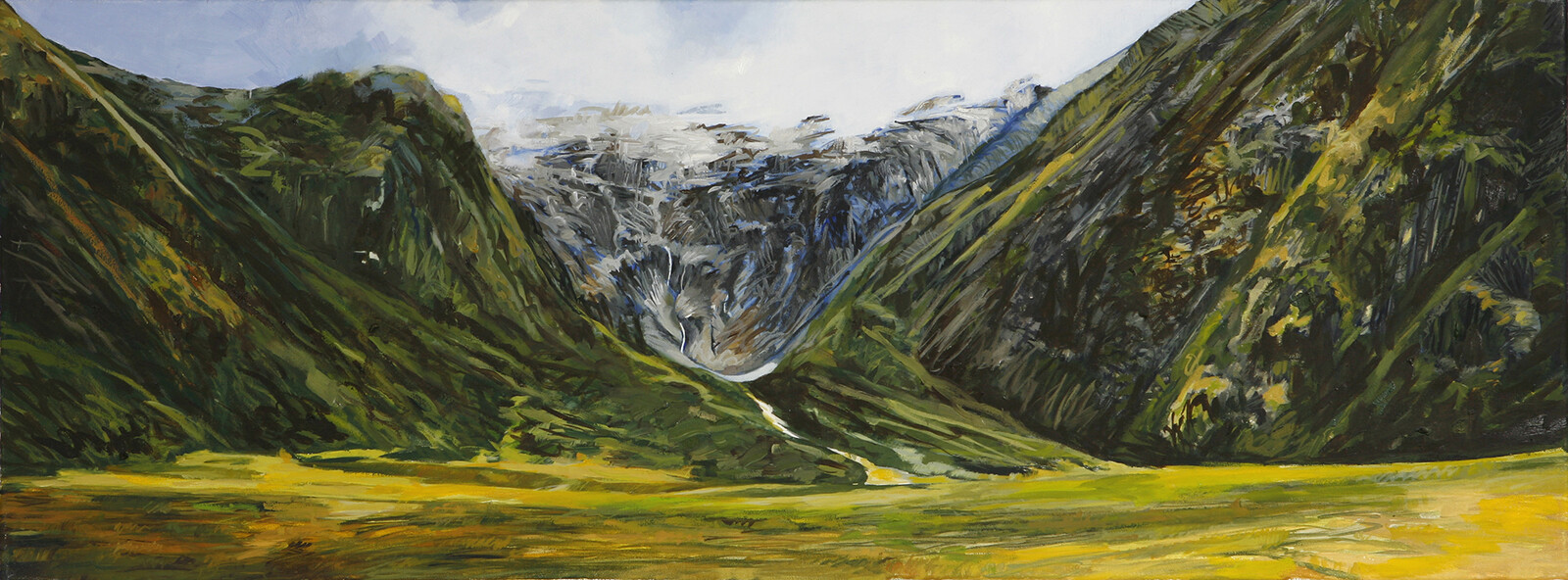 "Jancapampa (1)". Andes peruanos. 80x30cm. Oil on canvas.