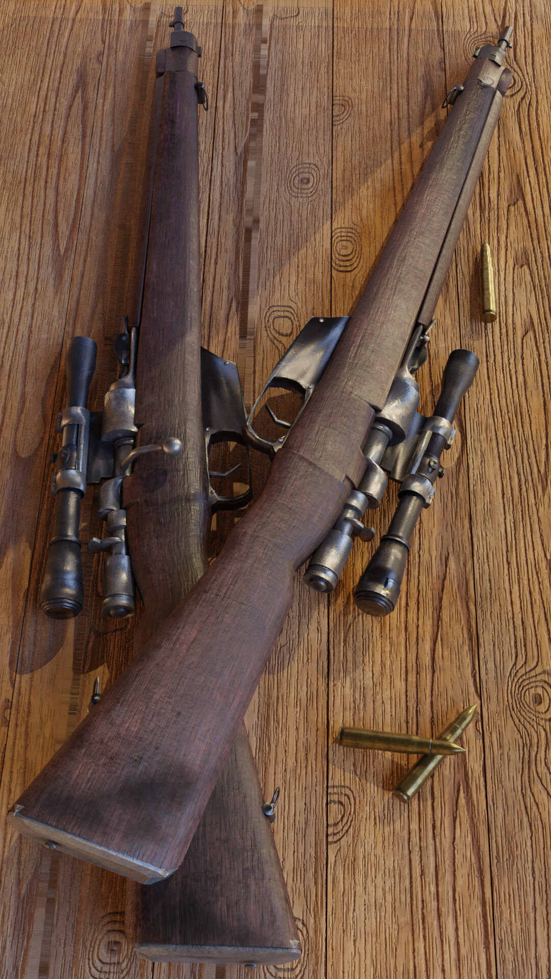ArtStation - Carcano War Rifle-Game Ready 3D Model