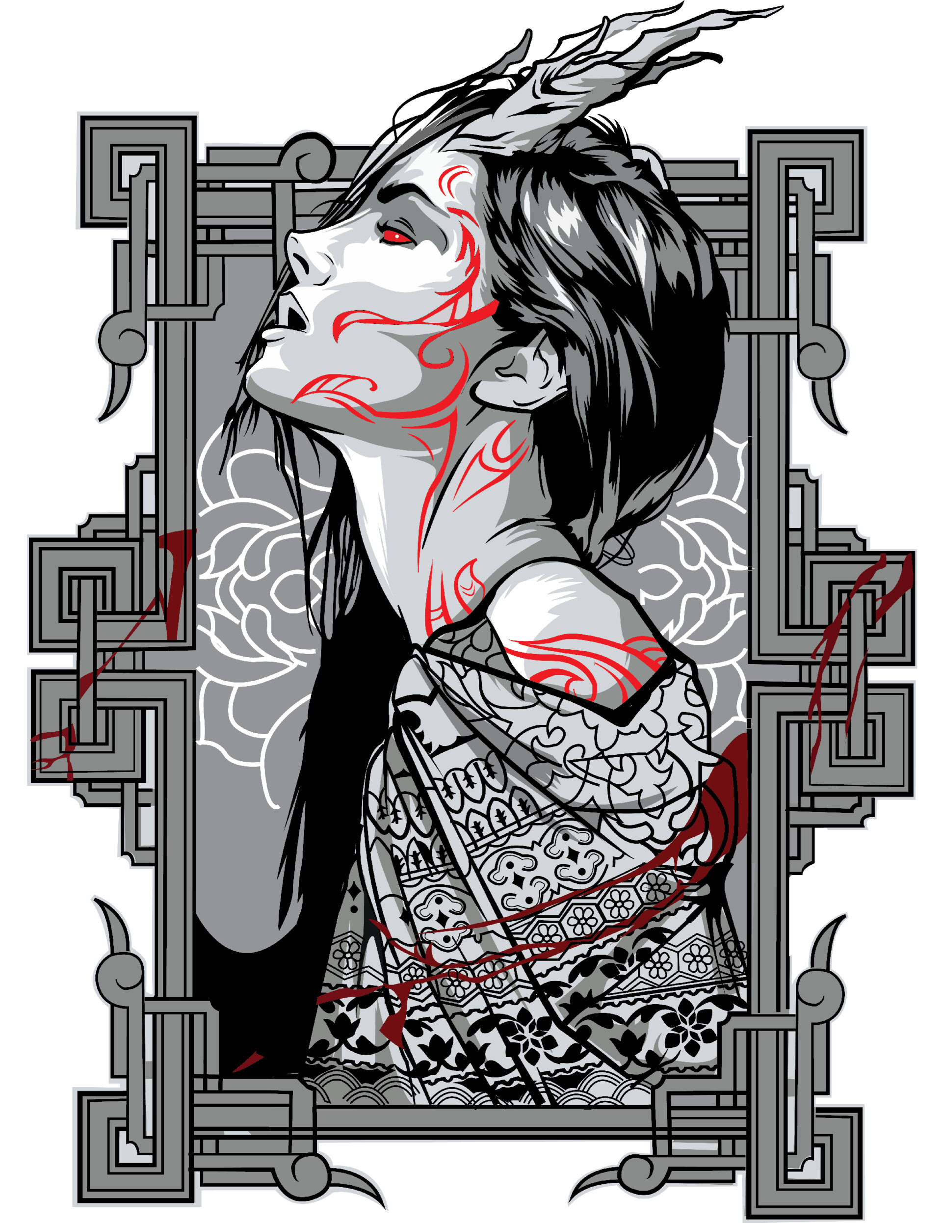 ArtStation Horn Girl Illustration