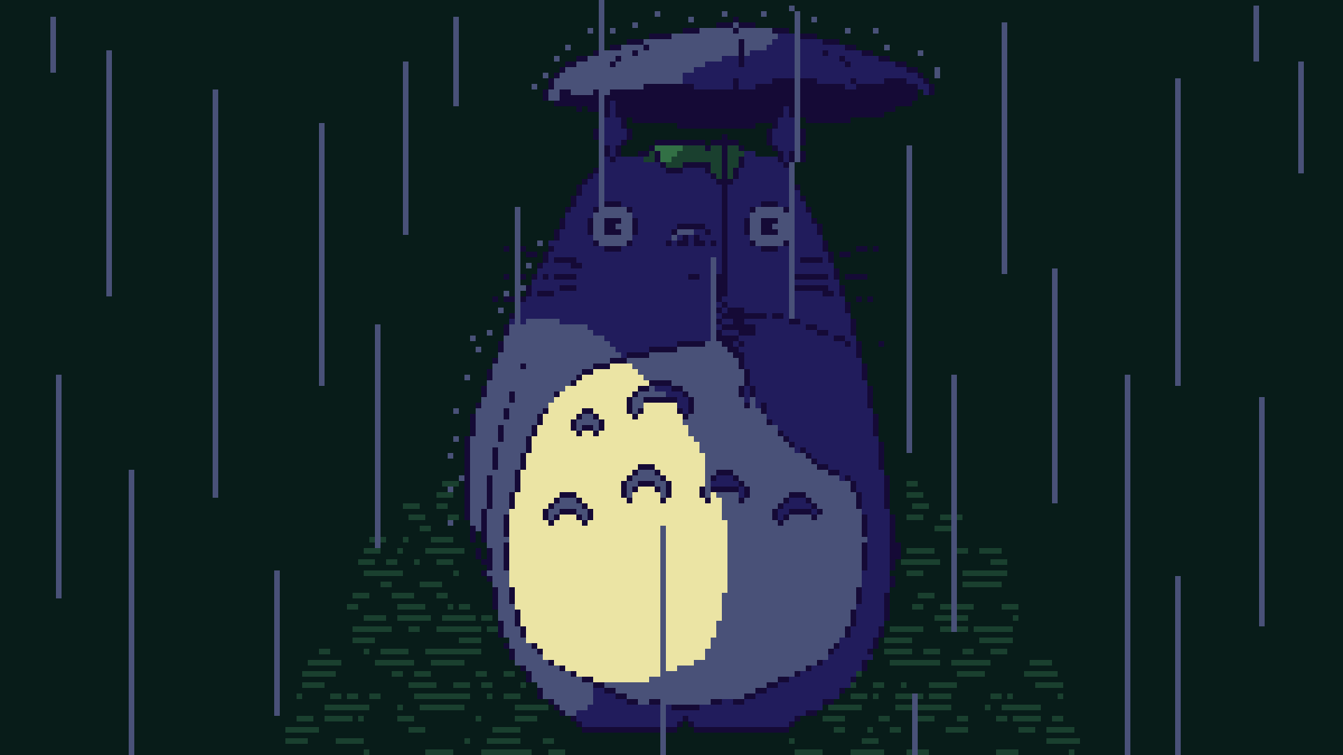 Artstation Totoro Rain