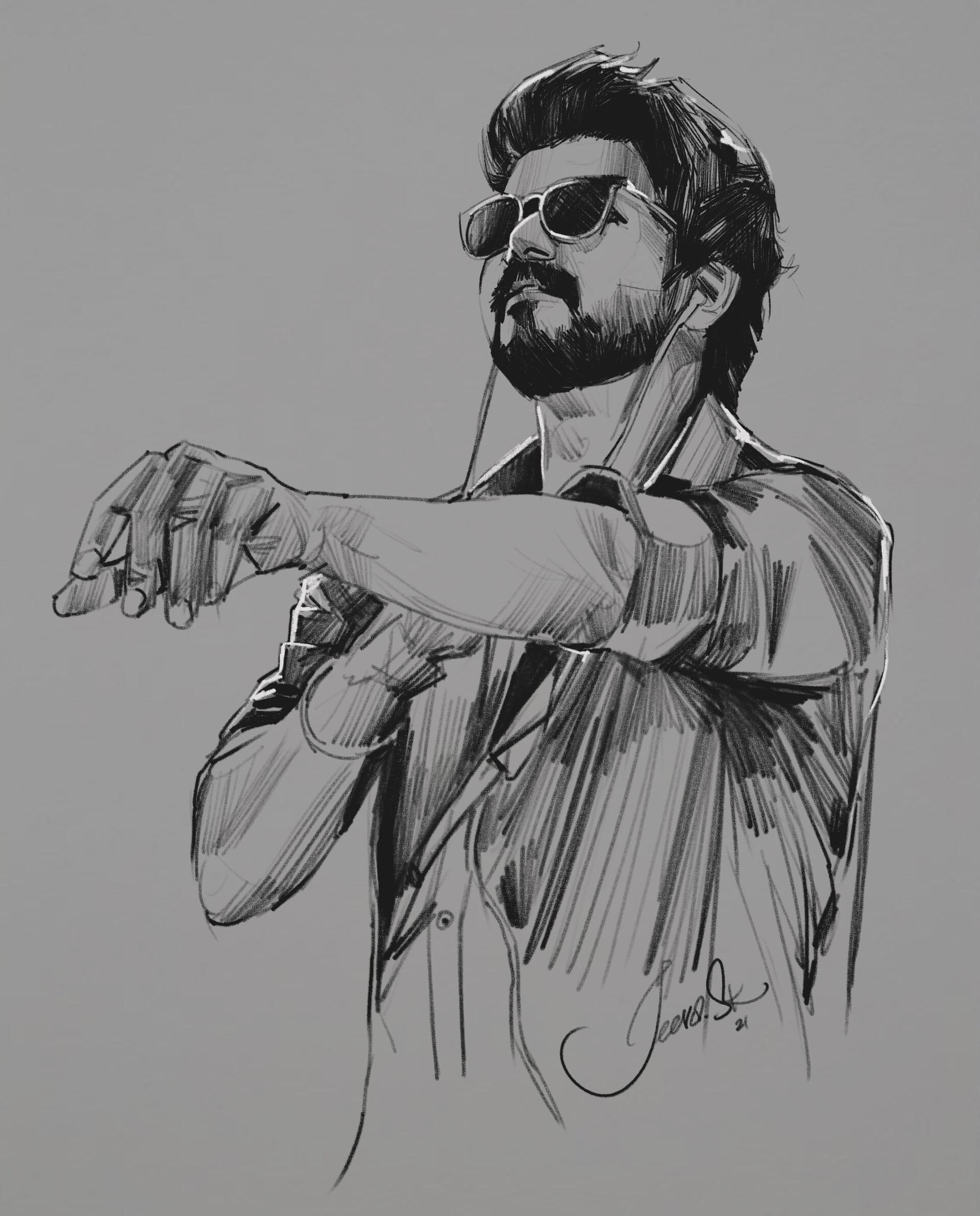 Master on sale vijay drawing