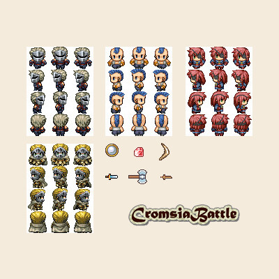 Artstation - Pixel Game Assets For Cromsia Battle