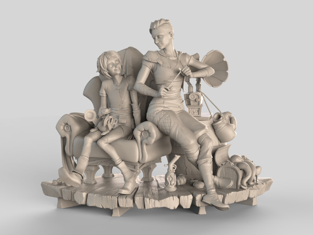 Amy Sharpe Arcane Powder + Vi Statue