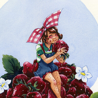 Becca hillburn kara eating strawberries 2021