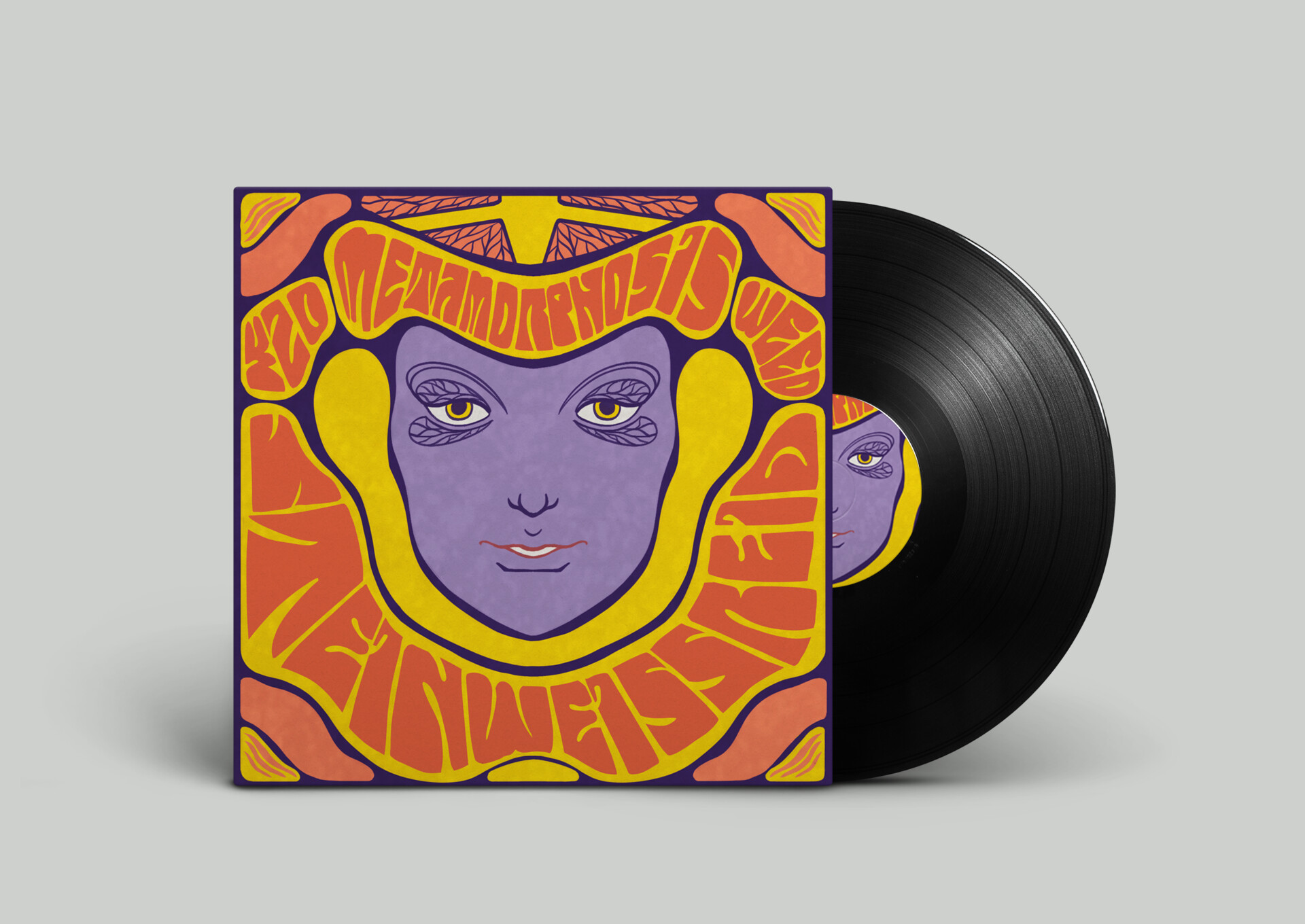 ArtStation - Psychedelic Rock Mock-Up. 60s