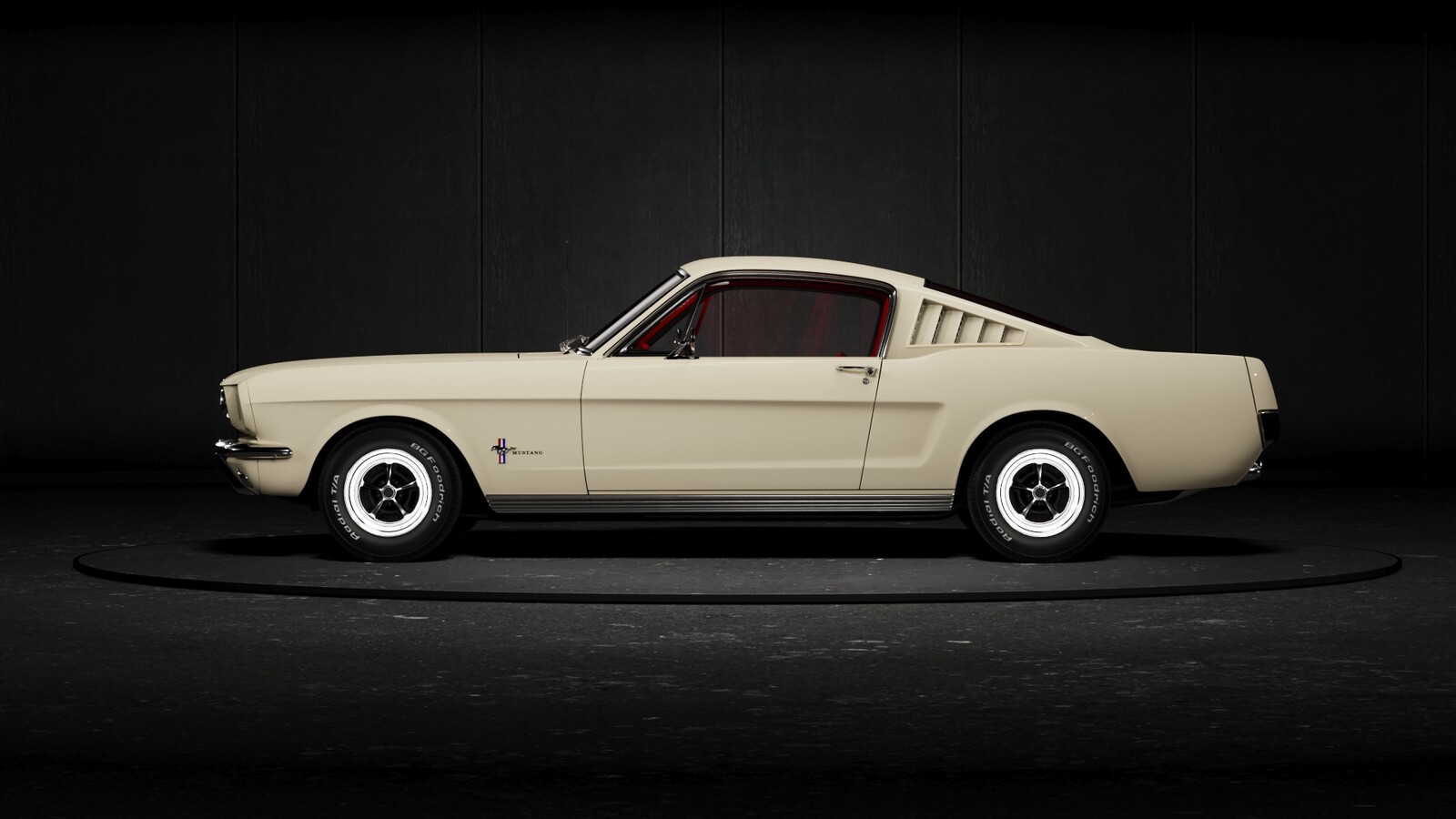 ford mustang 360 on turntable