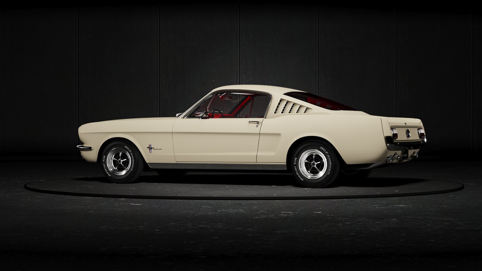 ford mustang 360 on turntable