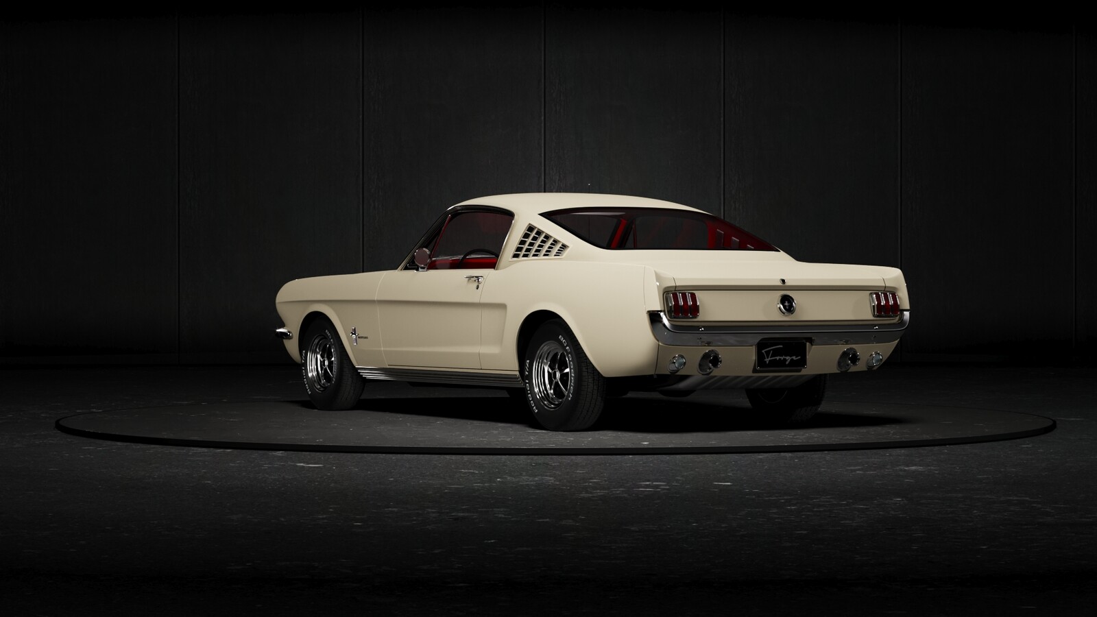 ford mustang 360 on turntable