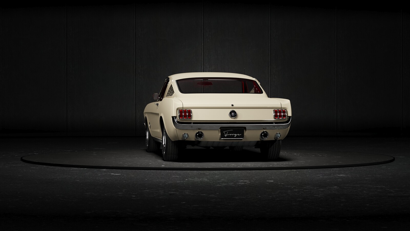 ford mustang 360 on turntable