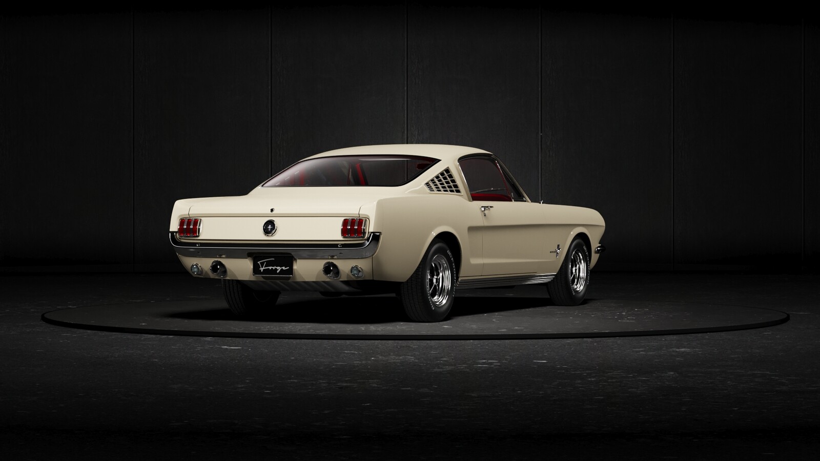ford mustang 360 on turntable