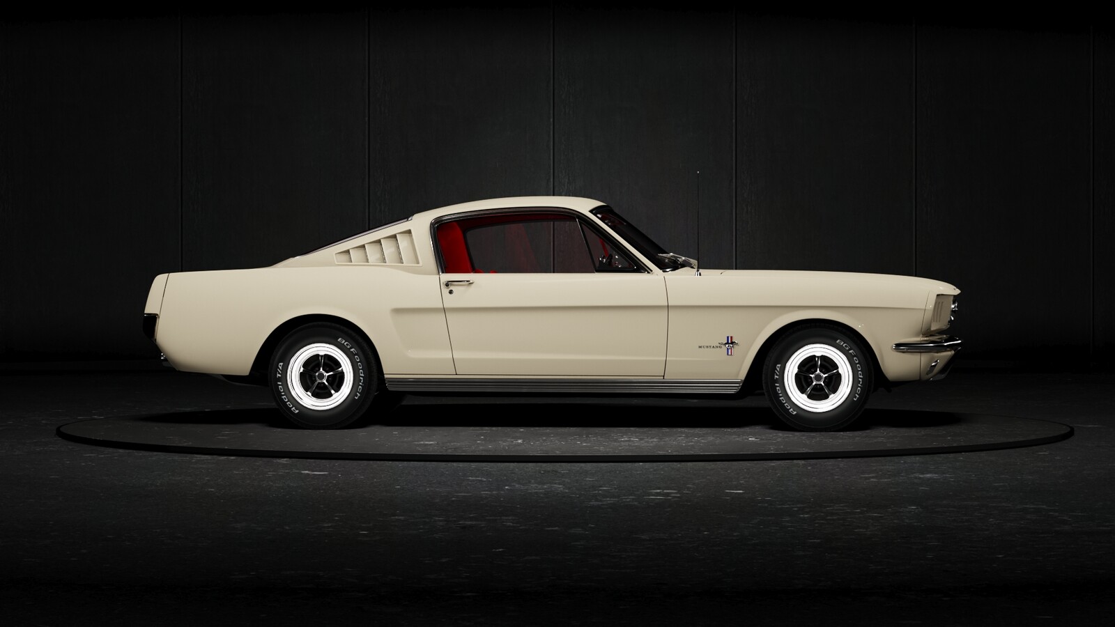 ford mustang 360 on turntable