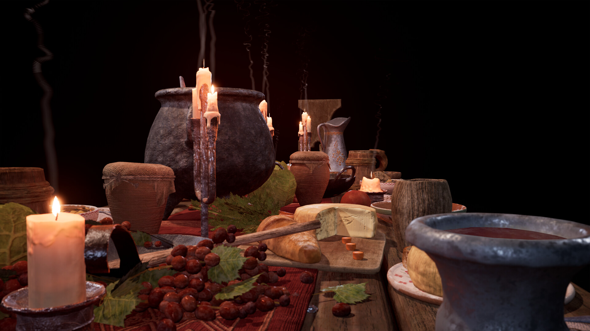 Jeremy Scharphorn Medieval Dining Set