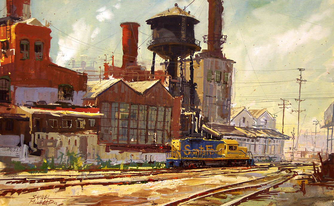 LA. Old factories and trains were a favorite subject for years.