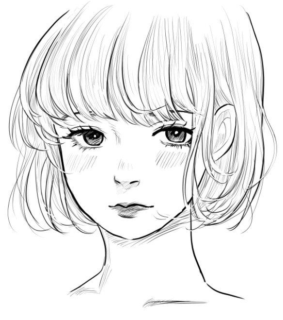 ArtStation - Shy Girl - Manga