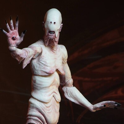 Jason frailey pale man from pan s labyrinth sculpted recreation by jason frailey
