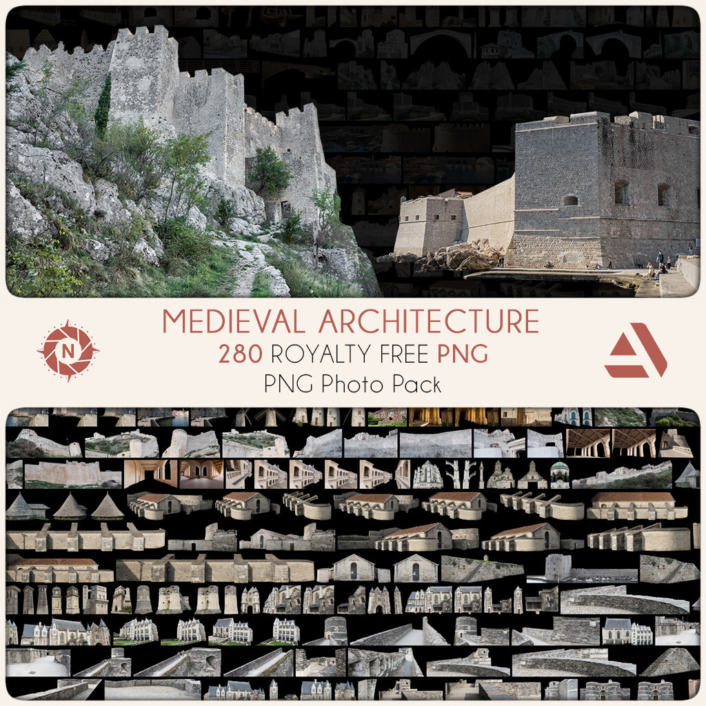 PNG Photo Pack: Medieval Architecture

https://www.artstation.com/a/10676590
