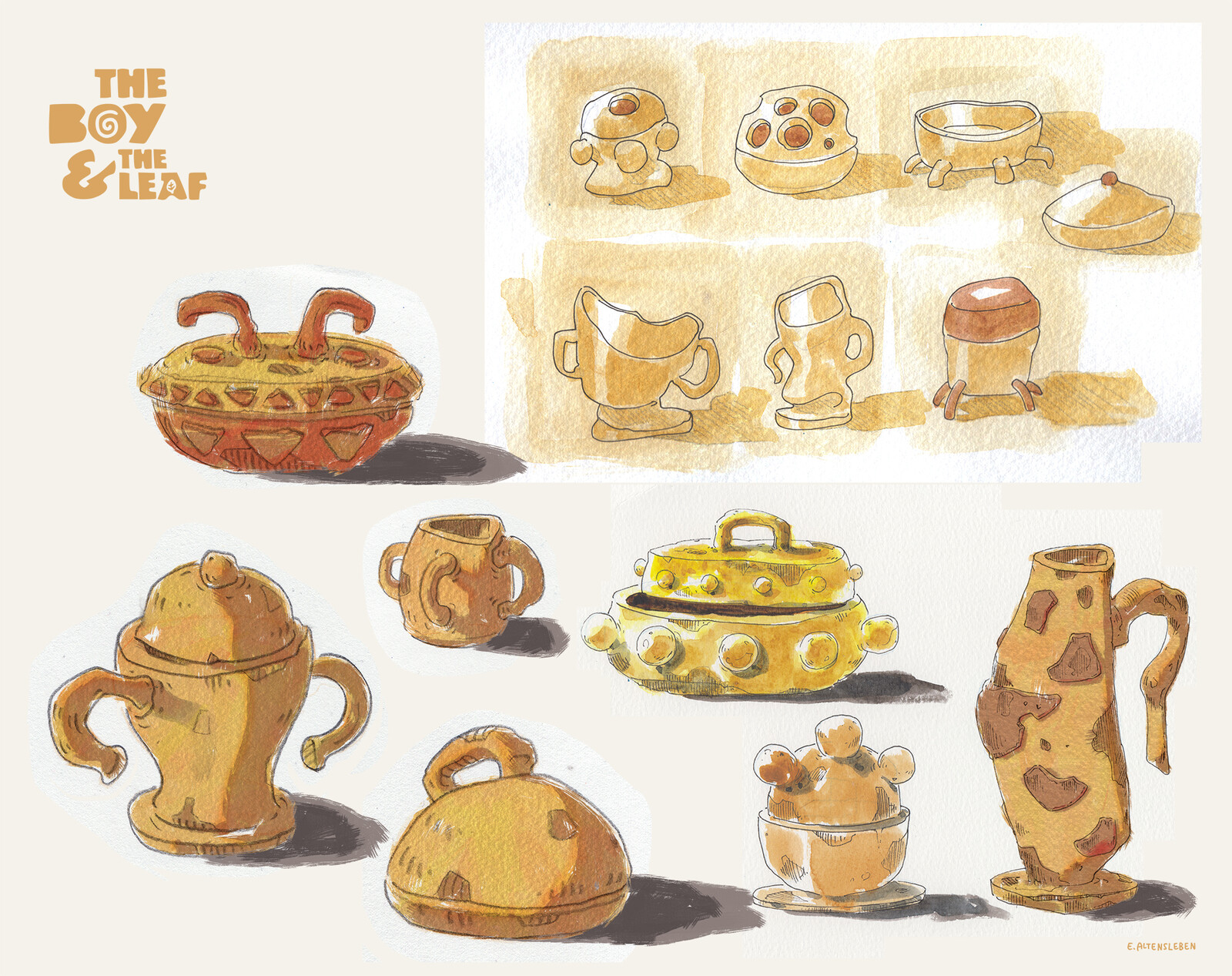 First pottery ideas for the village.