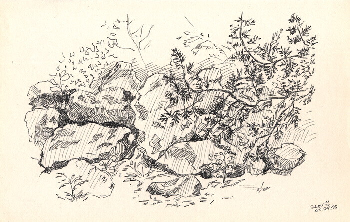 Камень рисунок графика