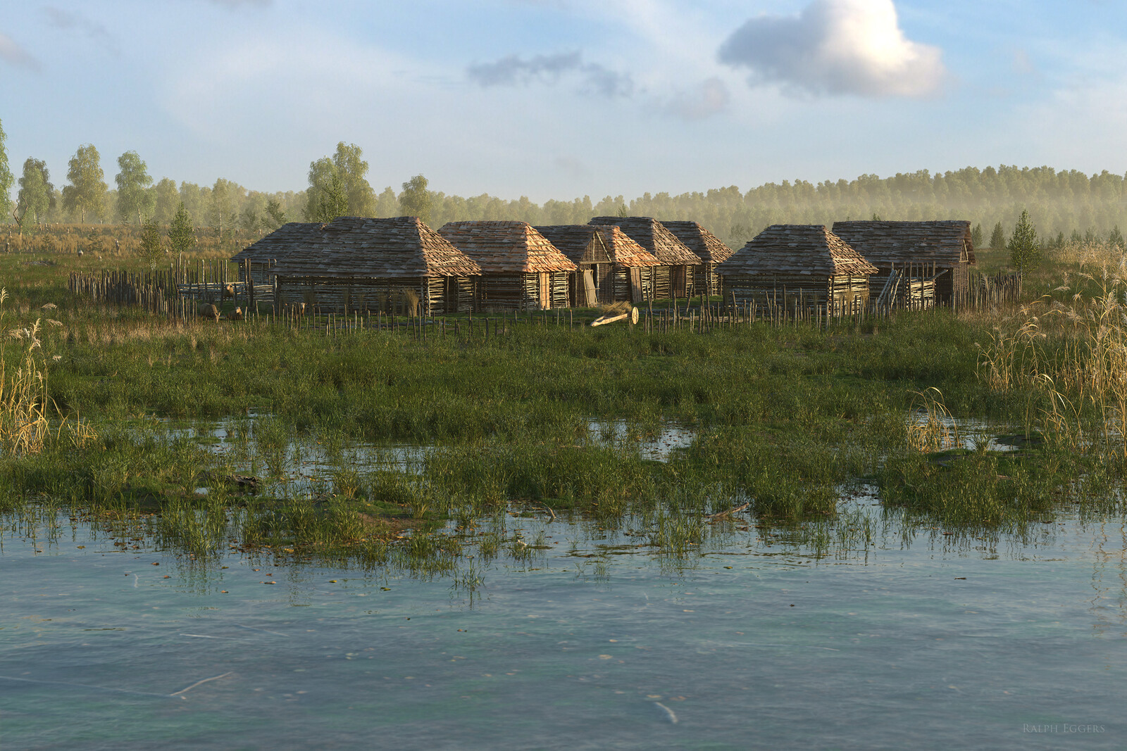 Stone Age Lake Dwelling