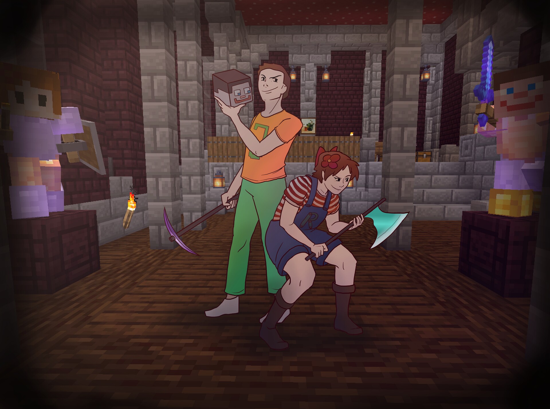 Artstation Minecraft Buddies 8838