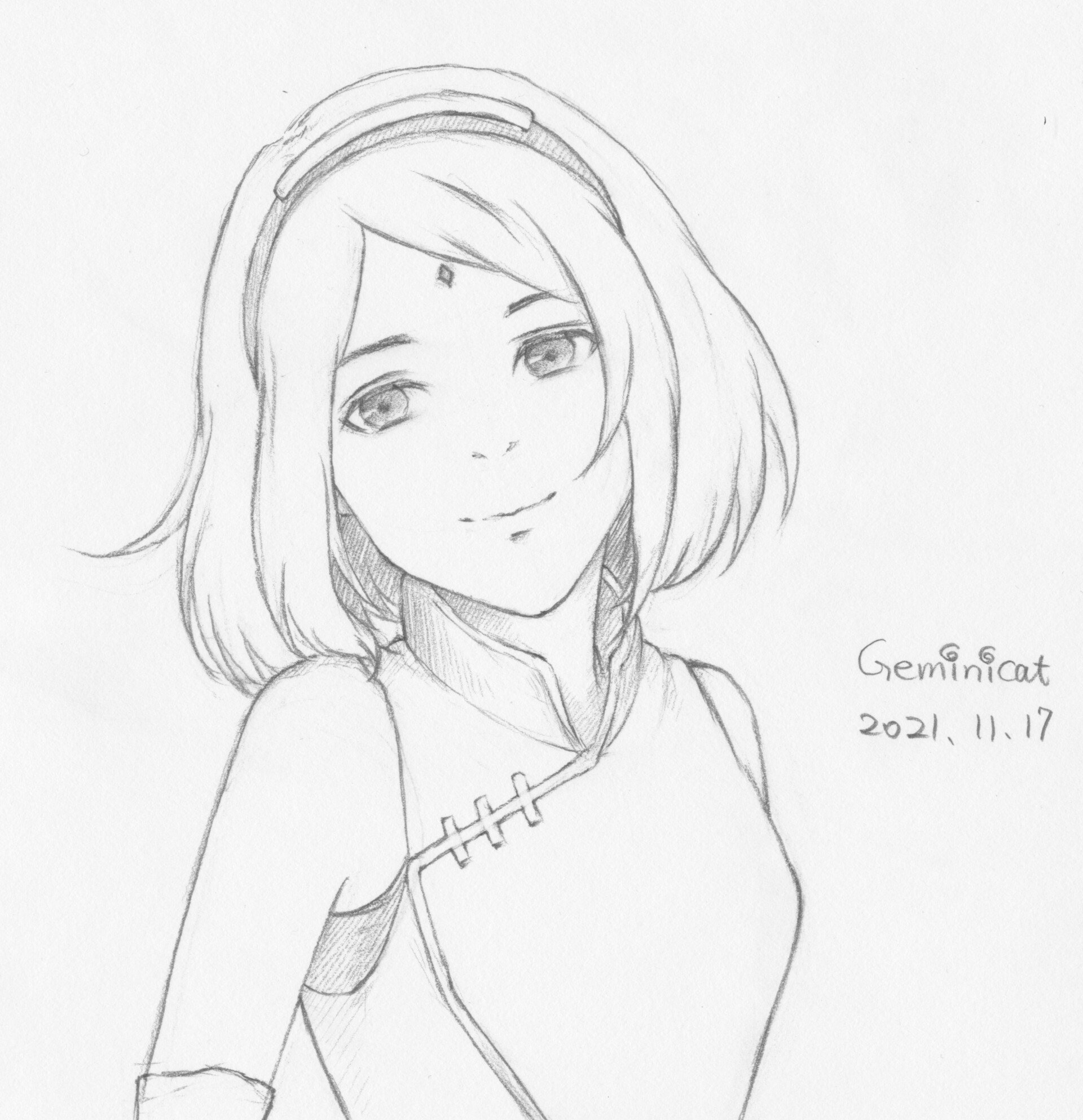 Sakura from Naruto coloring pages, download and print - Coloring Pages SK