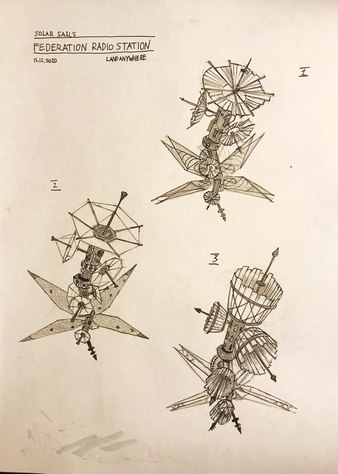 Early sketches pencil &amp; ink